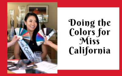 Doing the Personal Colors for Miss California 2019