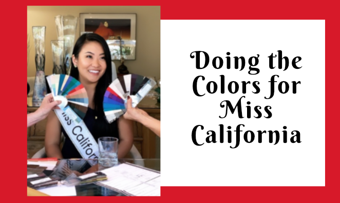 Doing the Personal Colors for Miss California 2019