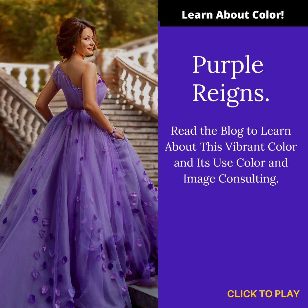 Purple Reigns woman in a purple dress