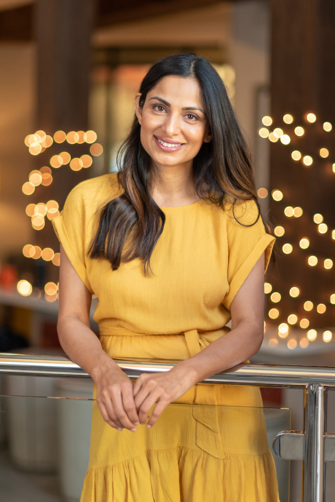 woman in yellow dress