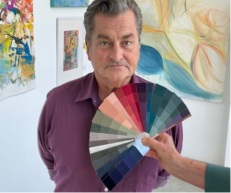 Bob with his personal color palette.