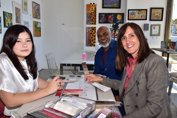 Jenny Bailey student and client in a class